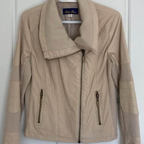 Blue Rain Beige Jacket Size Medium - Picture 1 of 5